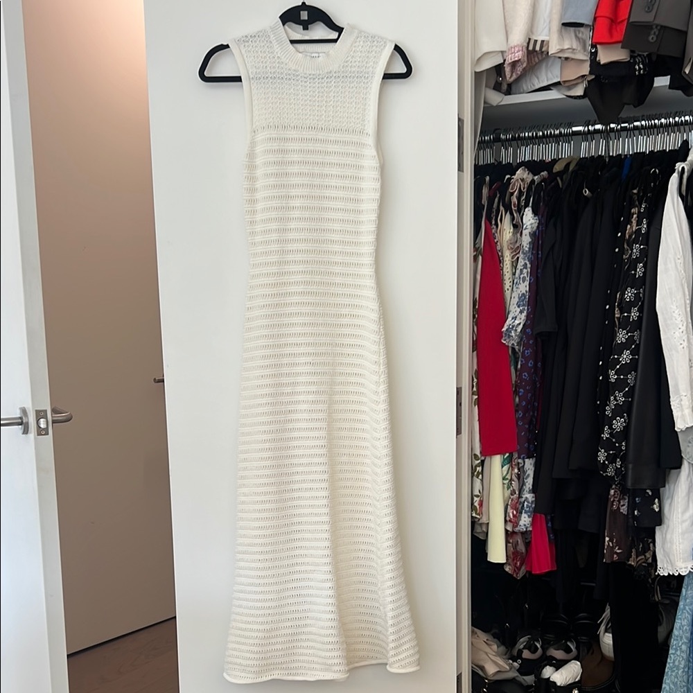 Topshop Cream Sleeveless Maxi Dress